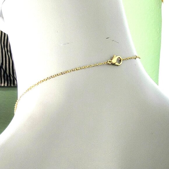 Rainbow Moon Circle Necklace Gold Tone Adjustable Chain Women Jewelry New Clasp - Picture 10 of 15